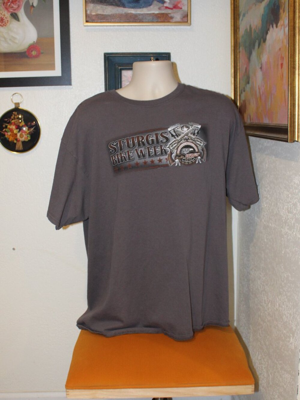 Sturgis Bike Week 2011 Motorcycle Graphic T-Shirt Men’s 2XL Gray